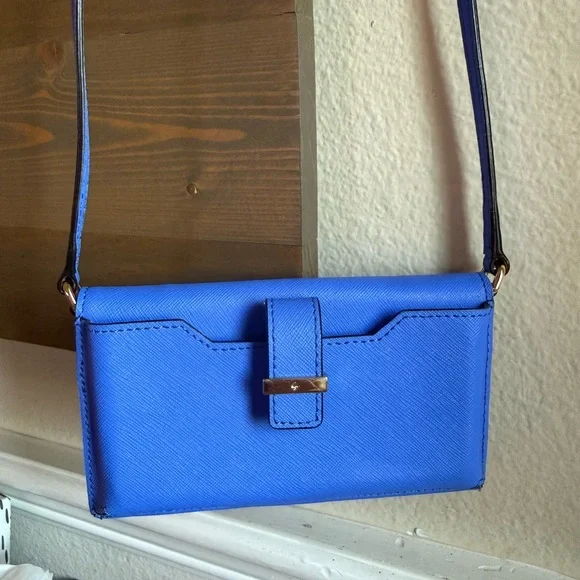 Kate Spade Royal Blue Crossbody Wallet - Picture 2 of 6